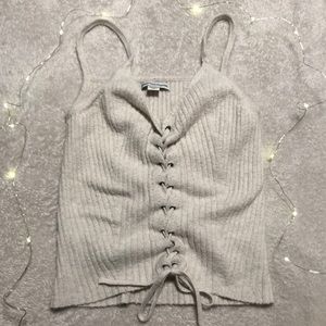 American eagle lace up front tank top 🎉
